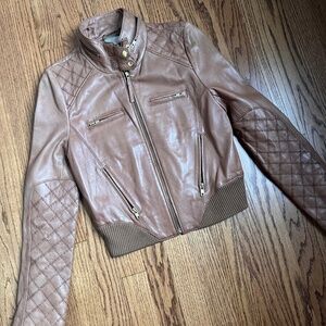 Anthropology Hinge Leather Jacket